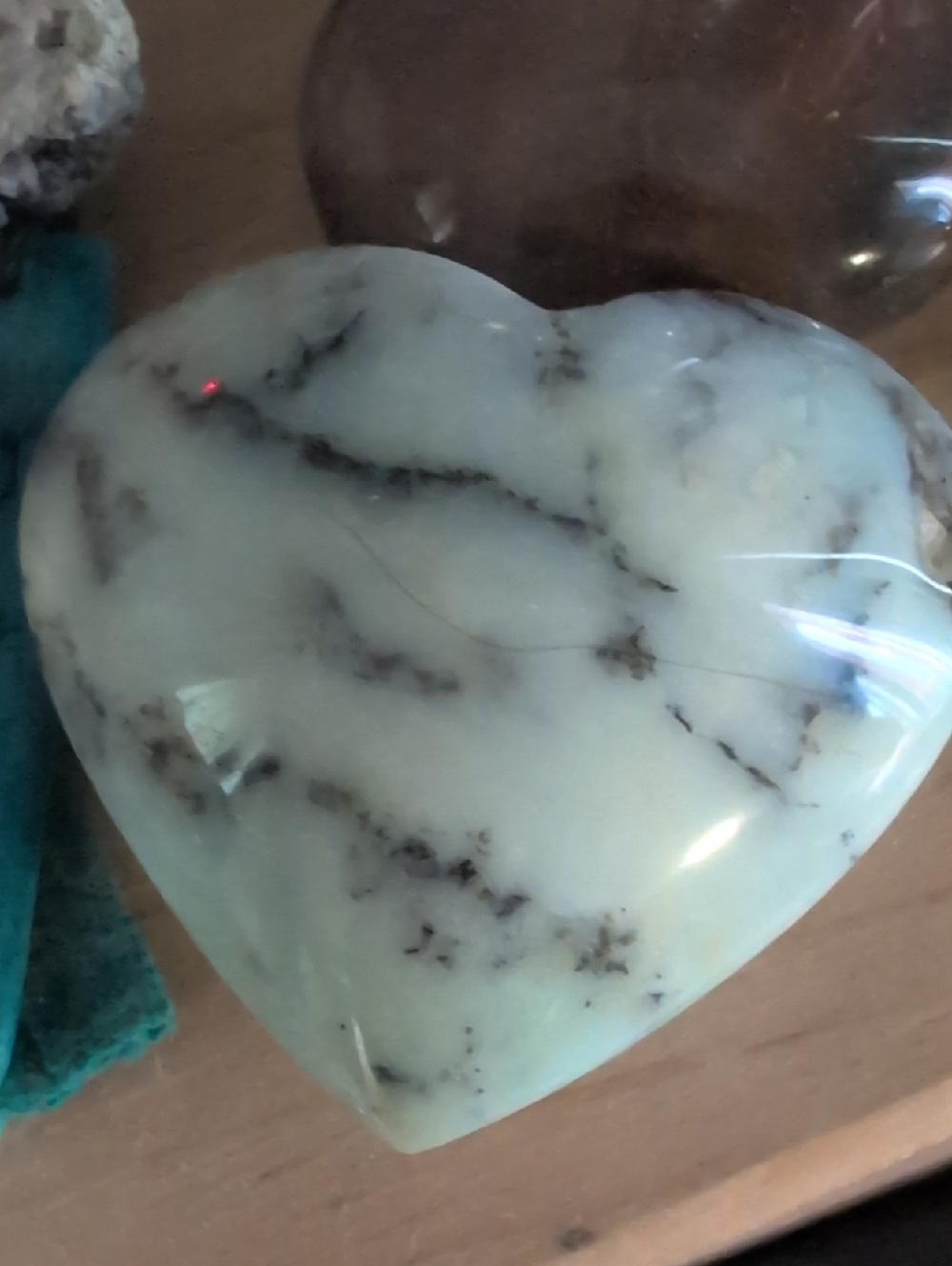 Dendritic Opal Seafoam Green Pearl